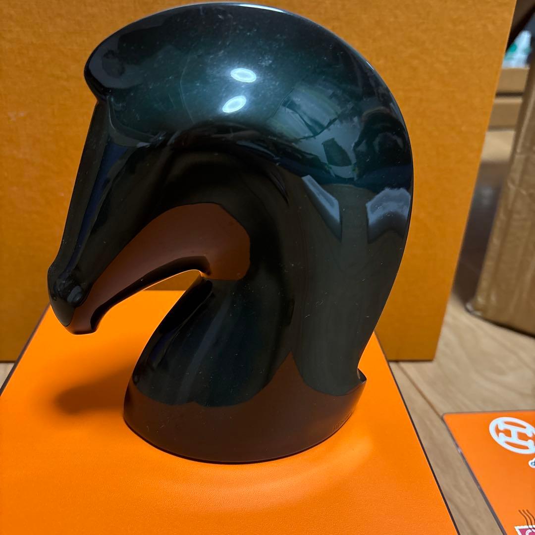 エルメス　サマルカンド　インディゴ　馬　置物