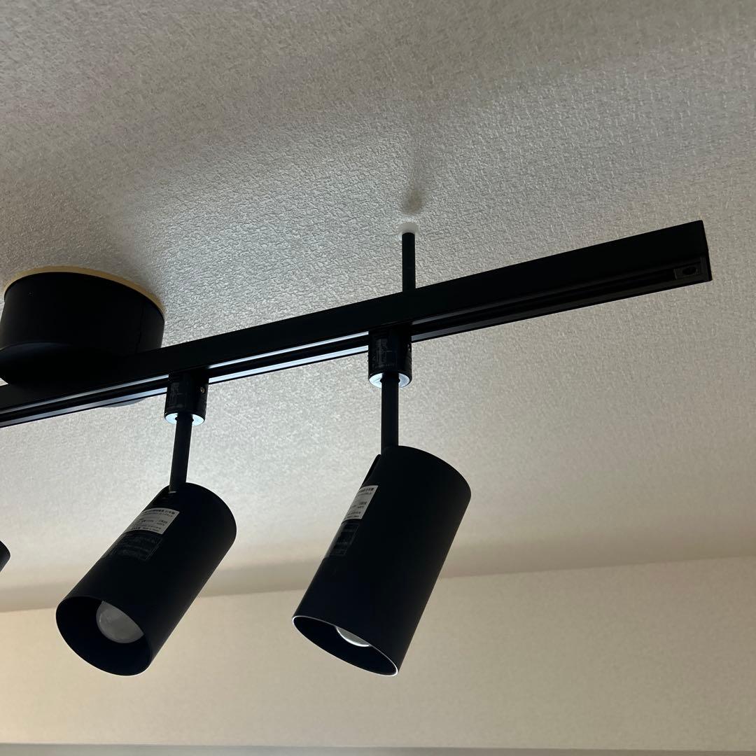 無印良品 システムライト本体+スポットライト4個セット