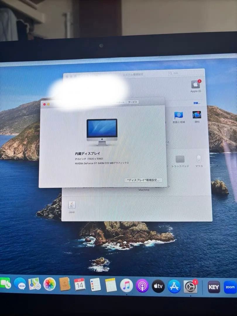 iMac Late2012 1TB 8GB 21.5インチ