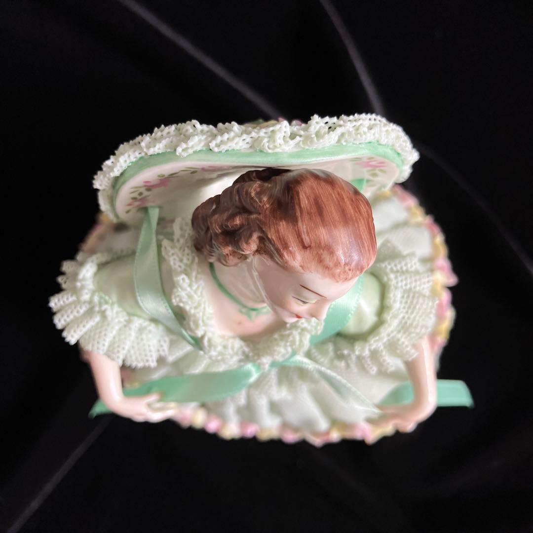 【匿名配送/希少】アイリッシュドレスデン/フィギュリン/エメラルドコレクション