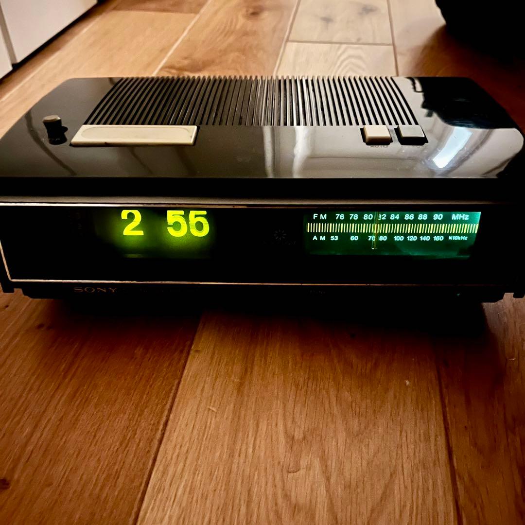 【昭和レトロ】SONY(ソニー)TFM-C420 ラジオ＋パタパタ時計【外箱有】