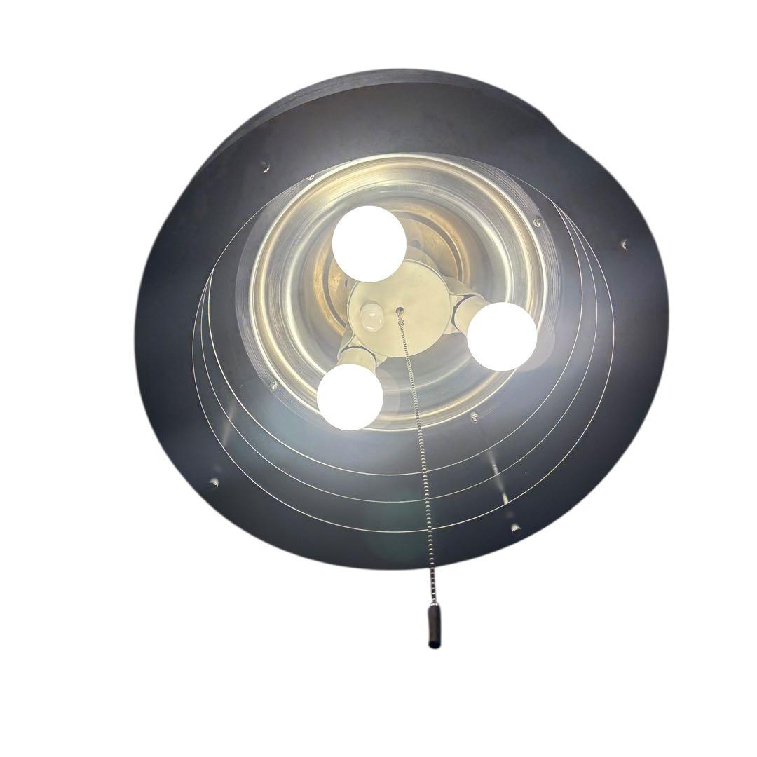 北欧 ミッドセンチュリー ビンテージ ペンダントライト シルバー 3灯