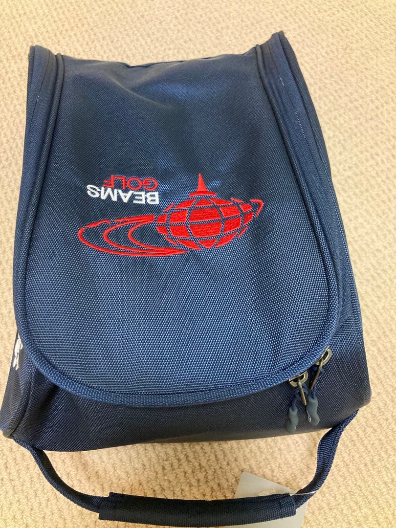 BEAMS GOLF シューズケース ネイビー