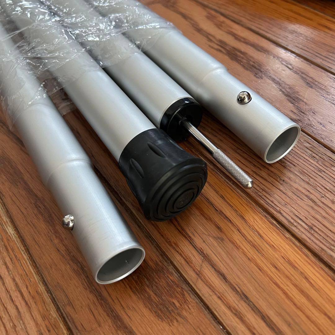 スノーピーク　ウィングポール240/280cm 2本セット　ポールケース付　新品