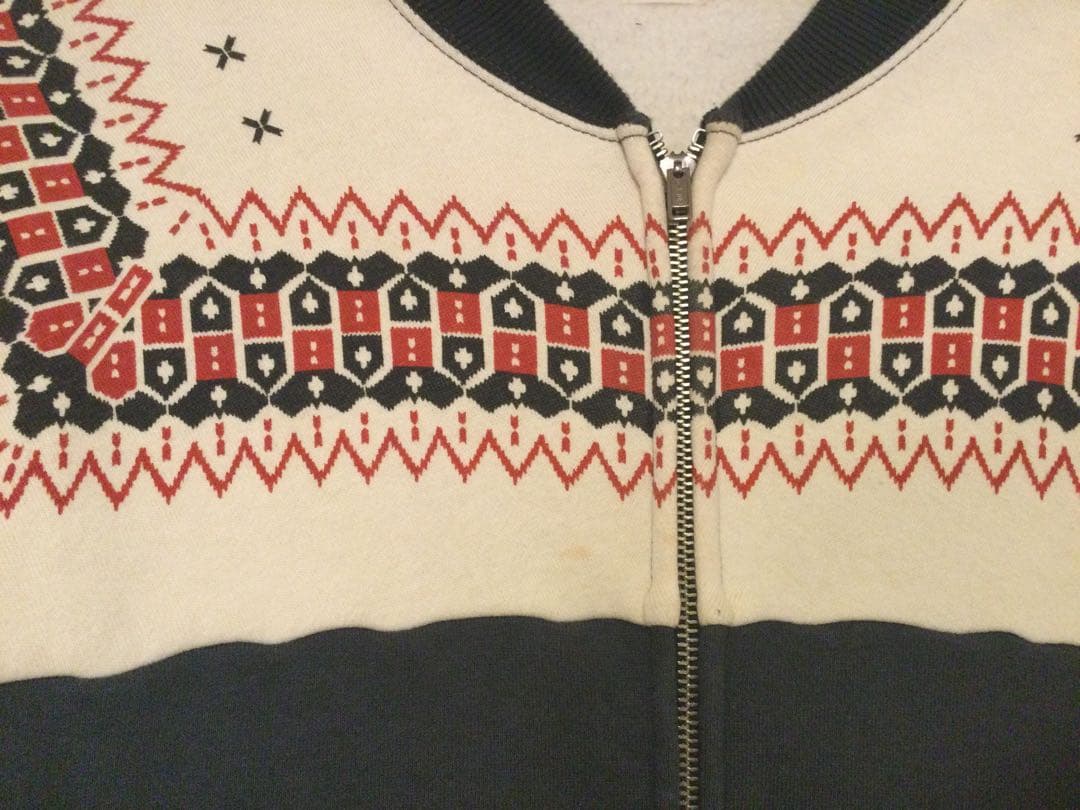 最終値下げ フラットヘッド フルジップ雪柄 Lサイズ 1月30日まで