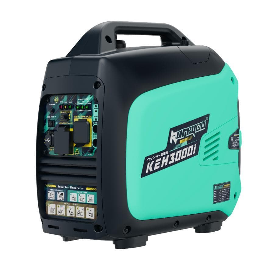 Kareyouインバーター発電機 3.0kVA ガソリン発電機 静音 小型軽量
