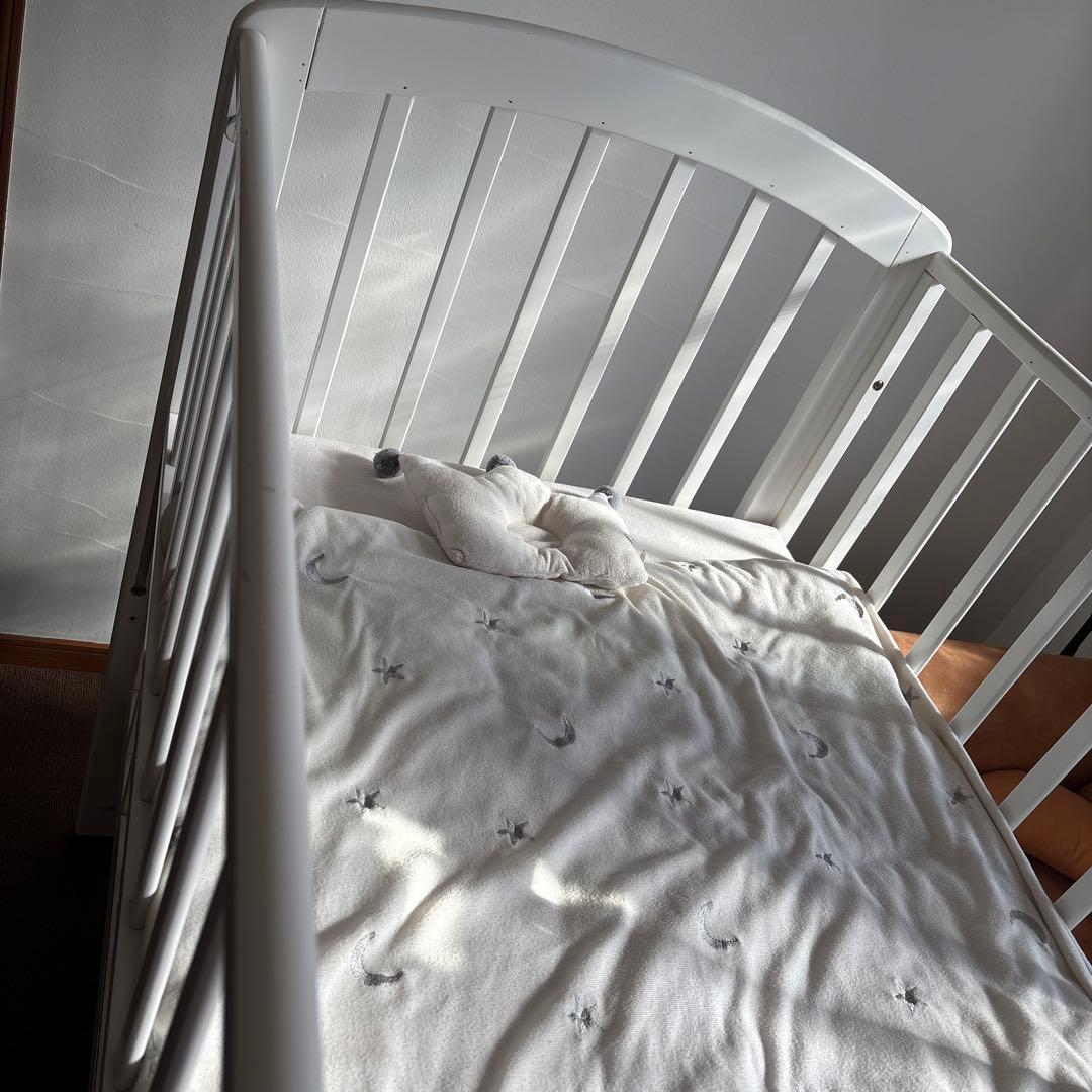 ※引取り限定　KATOJI ベビーベッド ハイタイプ（レギュラーサイズ）　＋布団