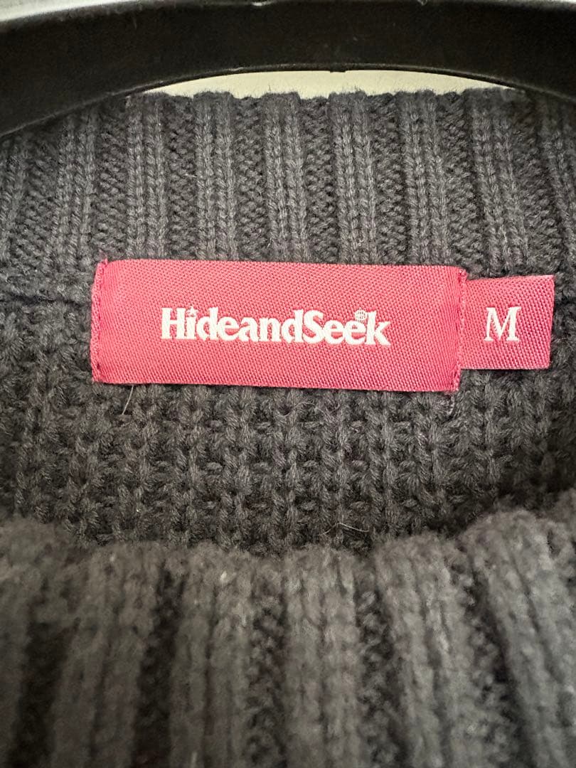 トップス HIDEANDSEEK HEAVY WAFFLE KNIT SWEATER M