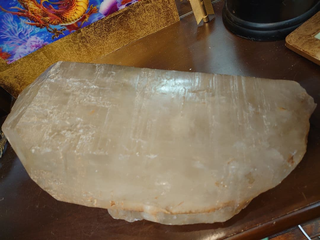 開運 水晶柱 クラスター 緑クラスター入り 特大 天然石 パワーストーン