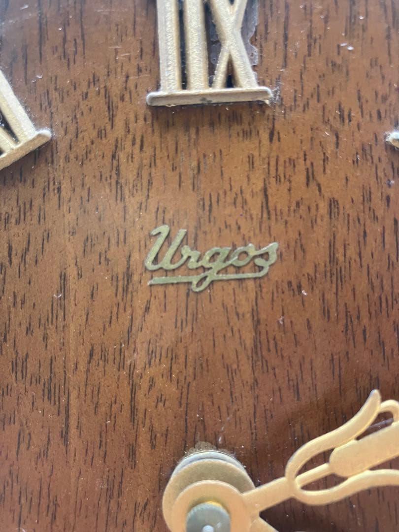 【中古品】木製ゼンマイ式置き時計