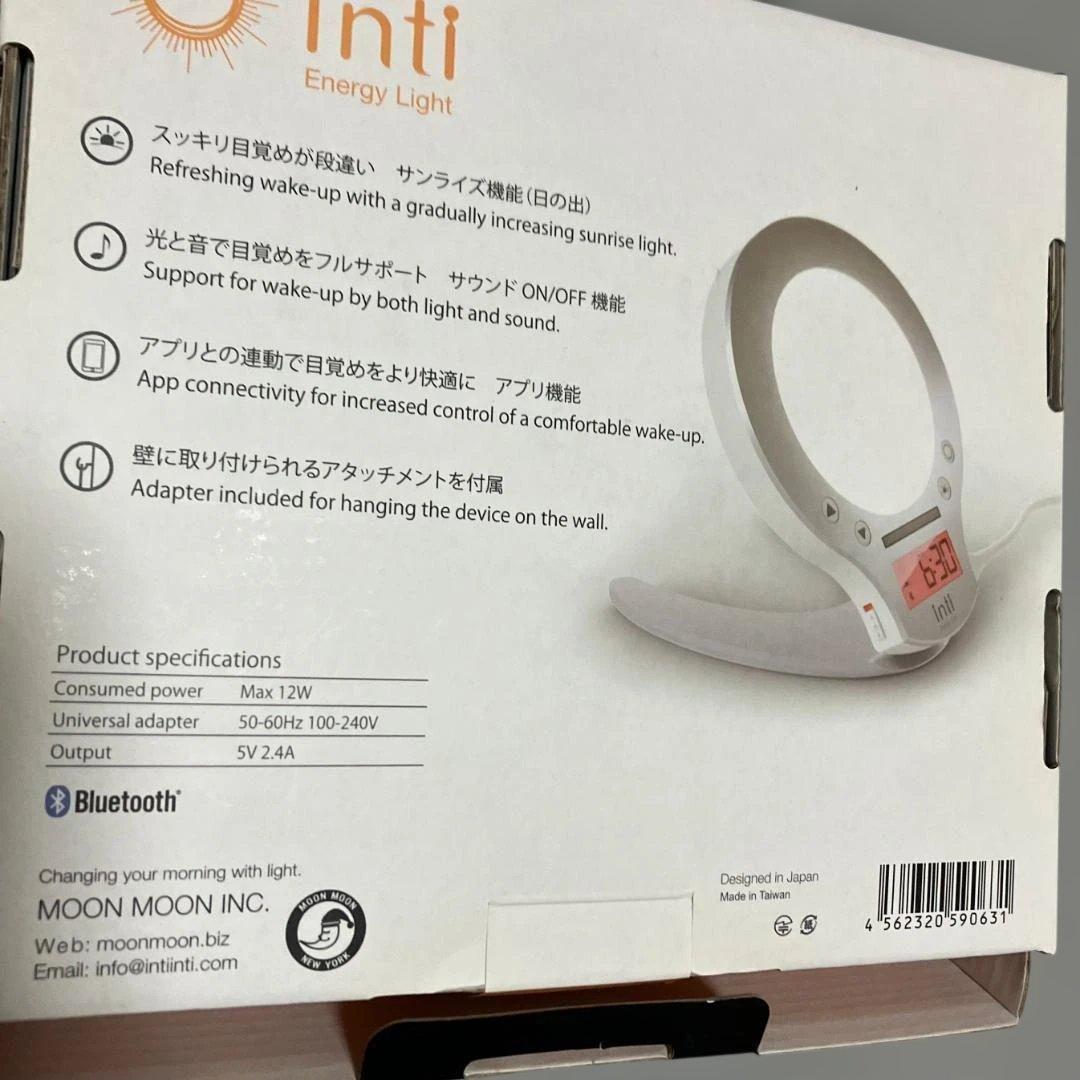 Moon moon inti4s 光目覚まし時計　睡眠改善 快眠 安眠 太陽光