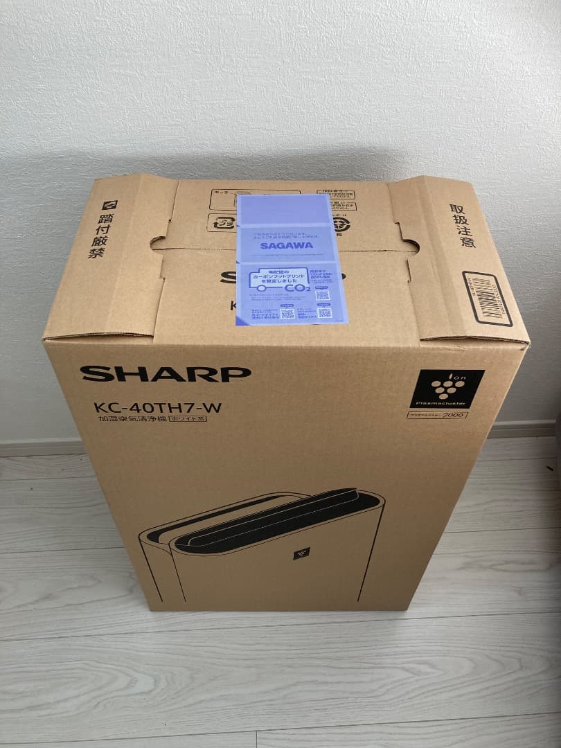 【新品未開封】シャープ 加湿空気清浄機 プラズマクラスター　KC-40TH7-W