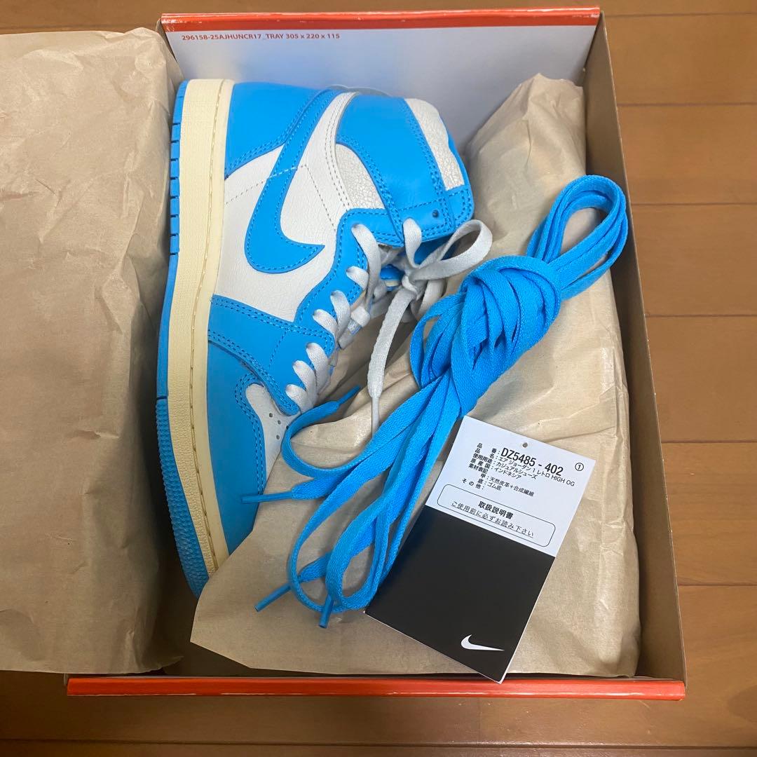 ナイキAIRJORDAN1レトロハイOG UNCReimagined26cm美品