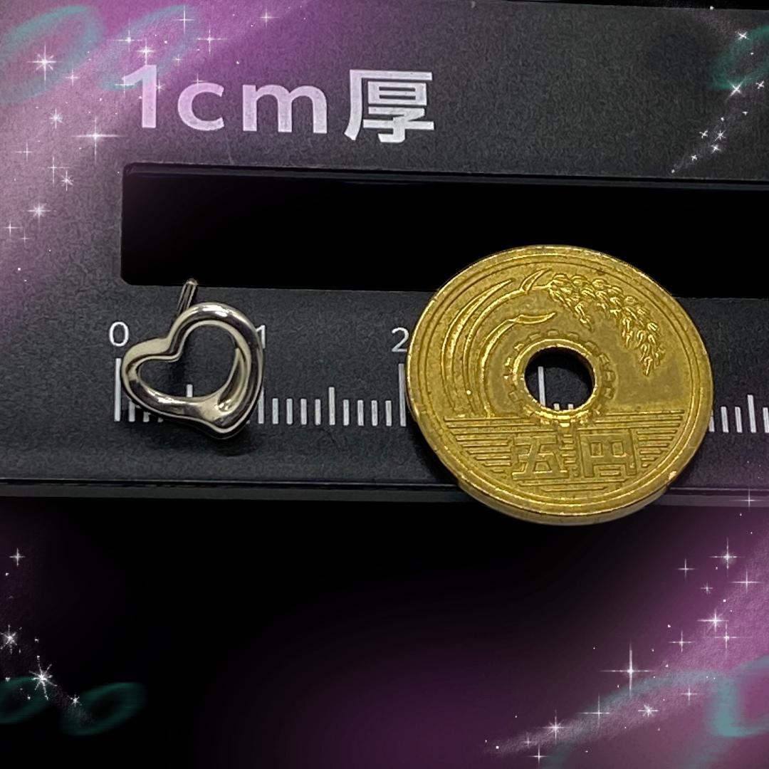 《美品》 ティファニー ピアス片耳 オープンハート SV925