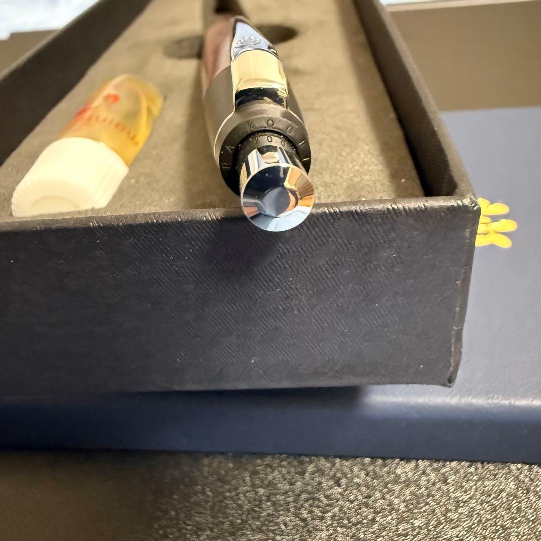 【新品未使用】野原工芸 スタンダードボールペン　シルバー　紅木