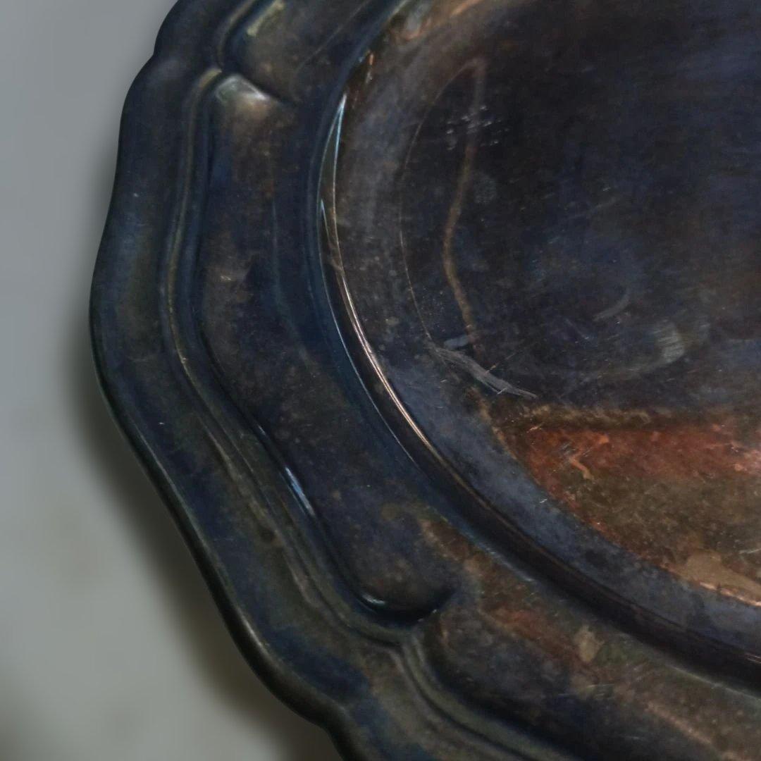 5120）クリストフル　２２ｃｍプレート・皿　／銀メッキ