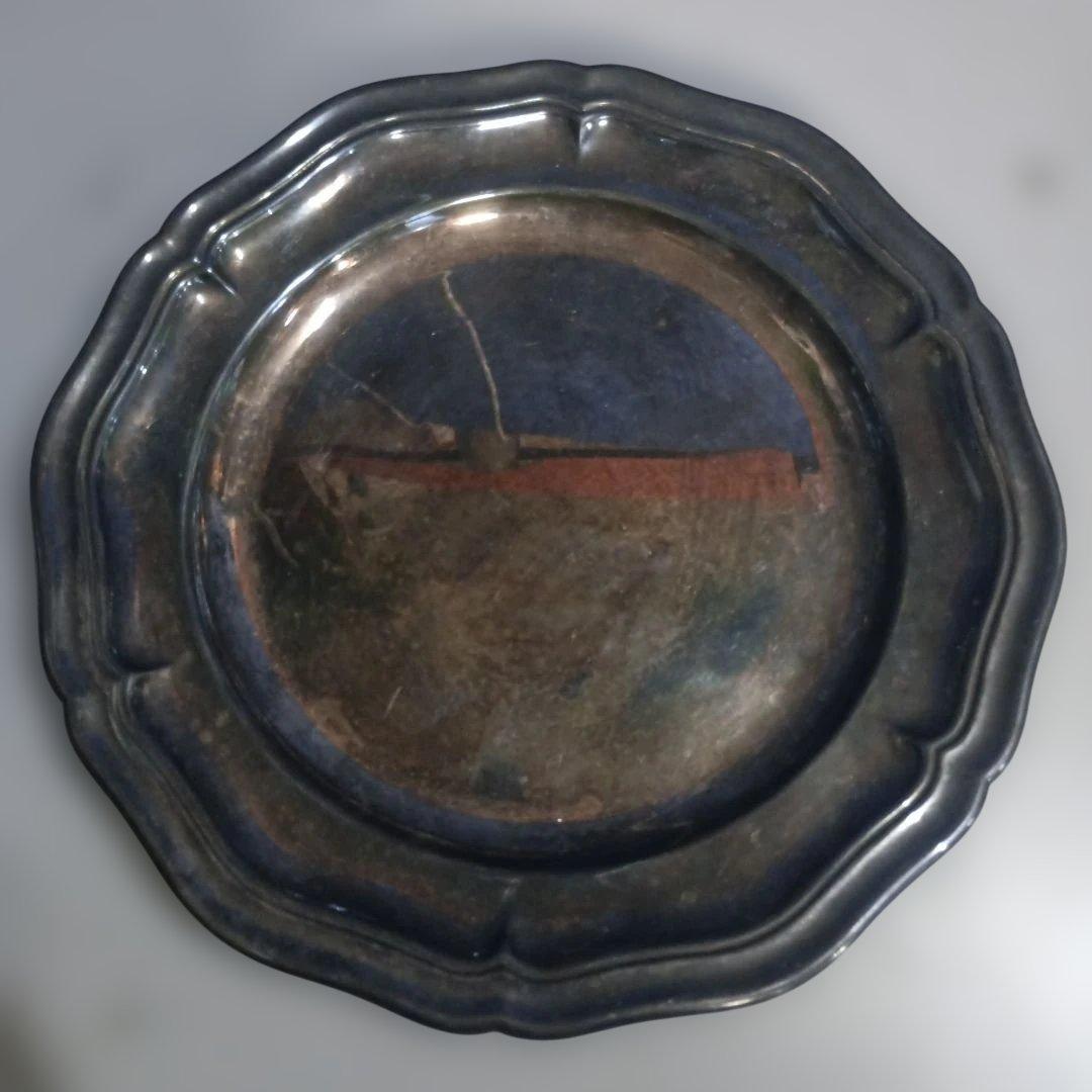 5120）クリストフル　２２ｃｍプレート・皿　／銀メッキ