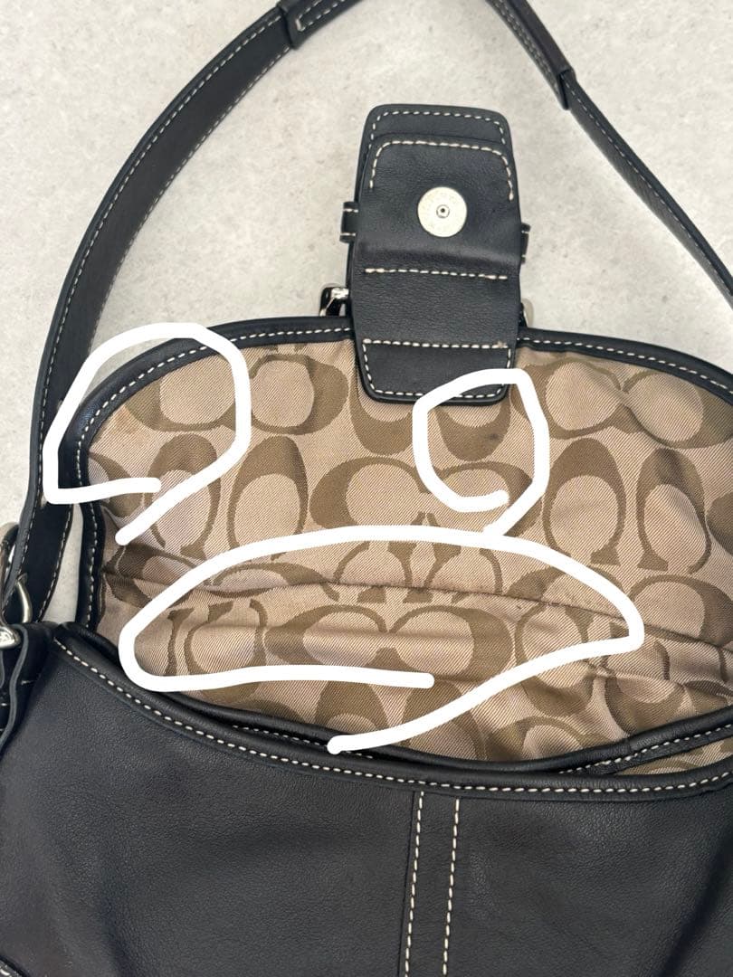 バッグ COACH One ShoulderBag SOHO Leather Black