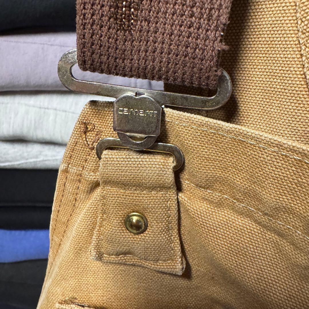 ボロ USA製 90s carhartt カーハート オーバーオール ダブルニー
