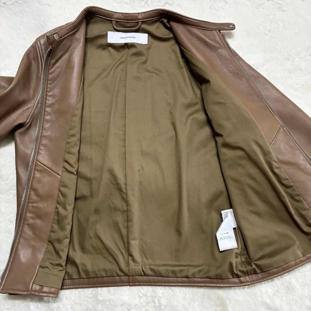 JOURNAL STANDARD レザーシングルライダース　ブラウンSサイズ