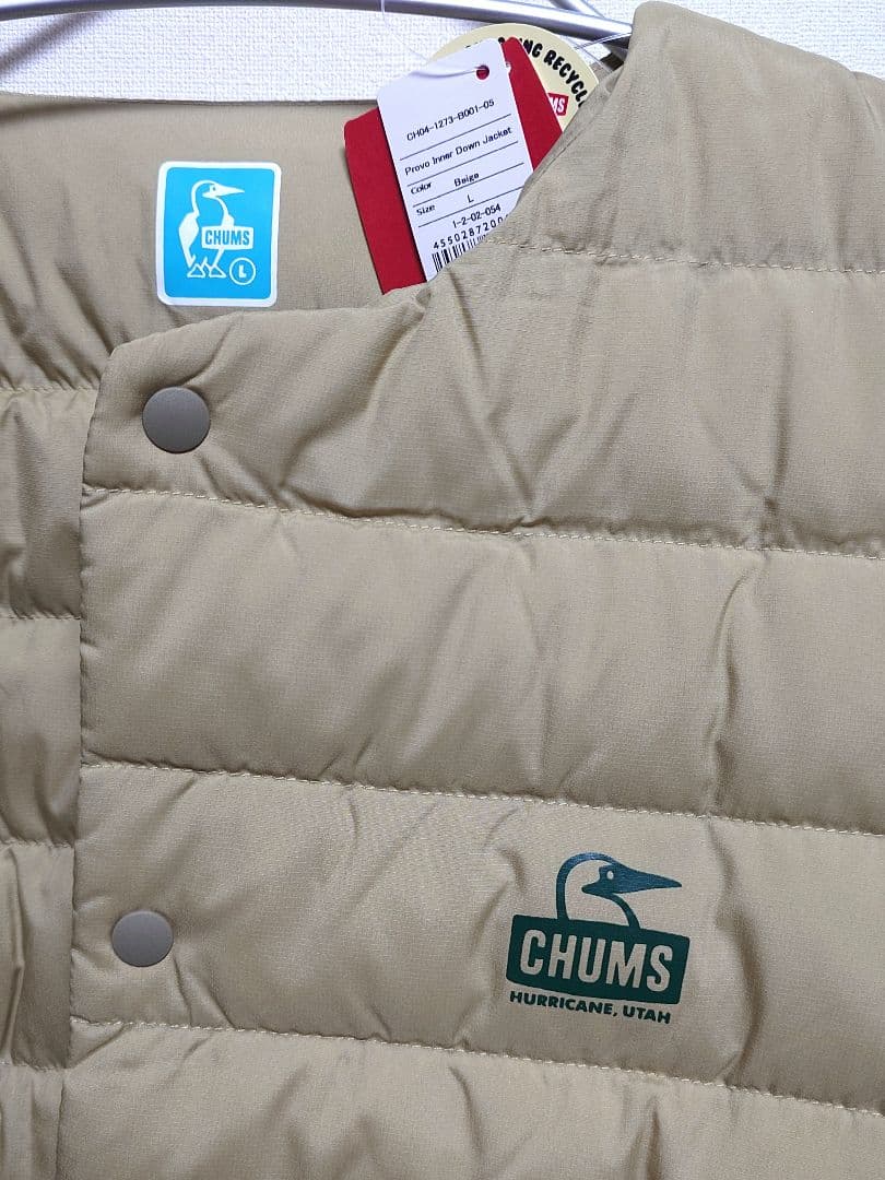 【新品未使用】チャムス　ダウンジャケット　CHUMS