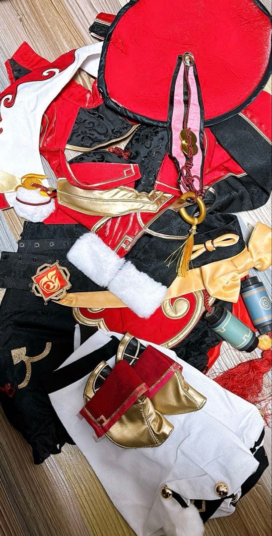 【即納】煙緋 三分妄想 コスプレ フルセット 原神 ウィッグ・靴付き