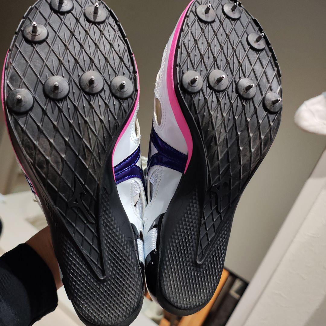 Mizuno スパイクシューズ ホワイト/ブルー/ピンク