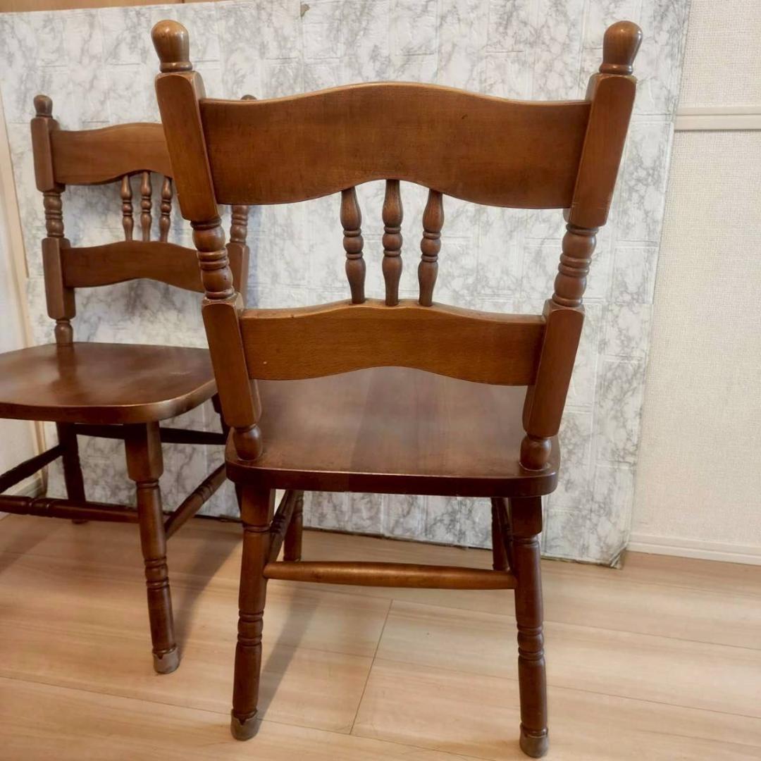 イギリス製　アンティークダイニングチェア ボビンターニングレッグ