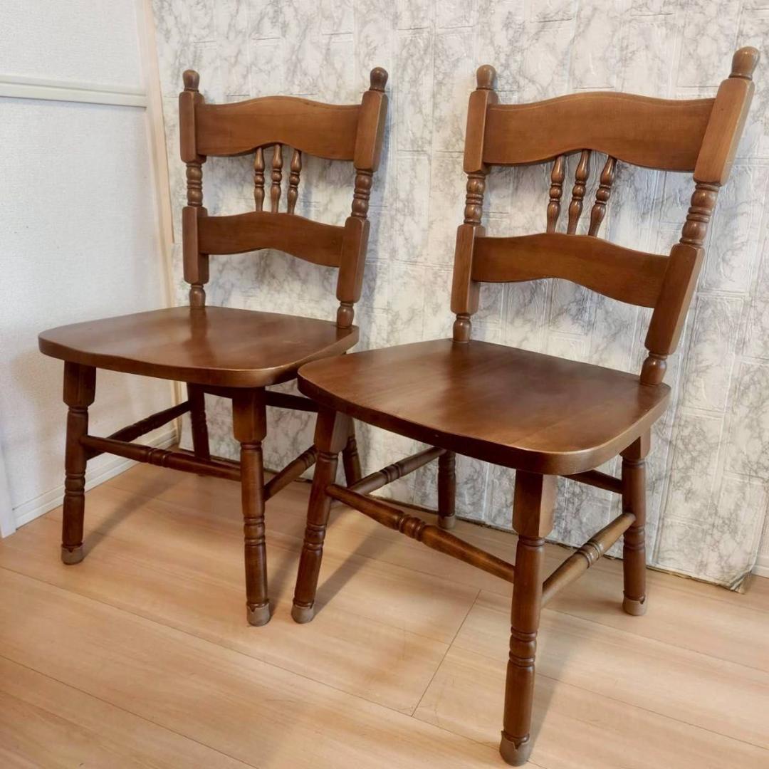 イギリス製　アンティークダイニングチェア ボビンターニングレッグ