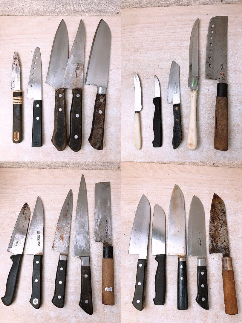 ジ*フ様 包丁 ナイフ 約17.6kgまとめ ペティナイフ 三徳包丁 牛刀 フル