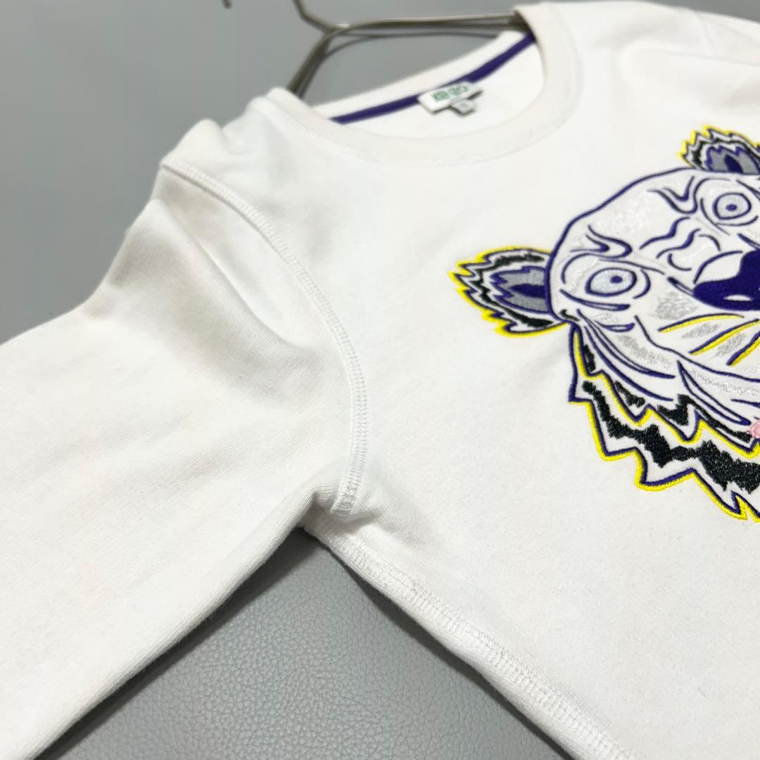 人気✨KENZO タイガー刺繍 虎 スウェット トレーナー ホワイト S