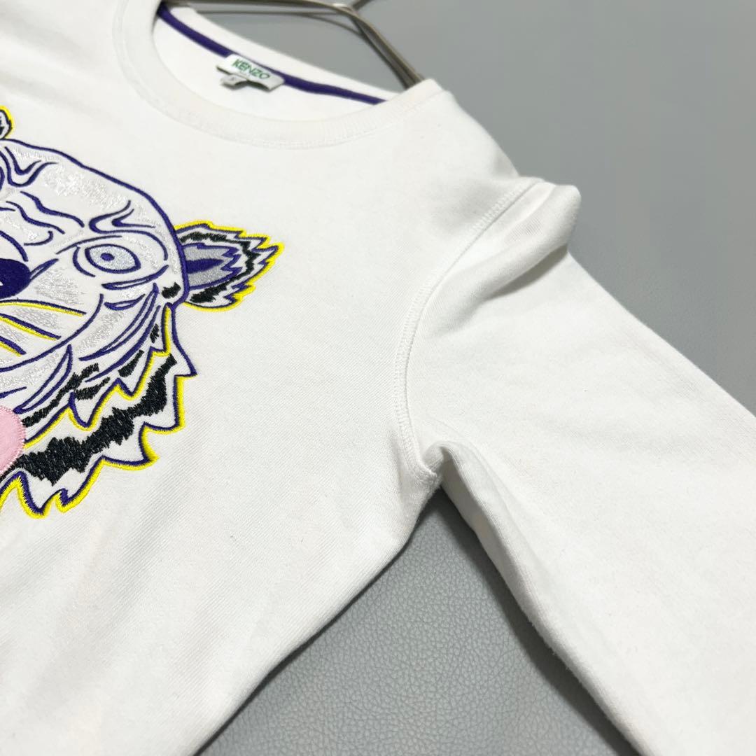 人気✨KENZO タイガー刺繍 虎 スウェット トレーナー ホワイト S