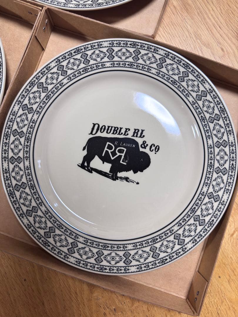 最終価格です！新品 ダブルアールエル RRL バッファロー柄 プレート 皿
