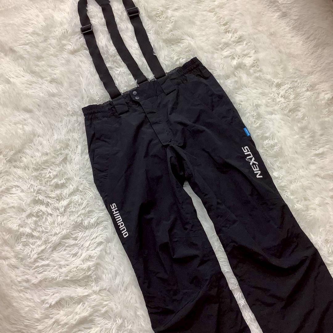 シマノ フィッシングパンツ NEXUS サスペンダー XL 防寒 ウェア 黒