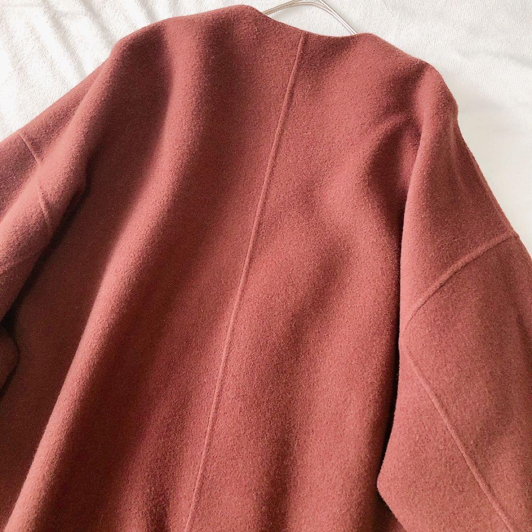 ETRE TOKYO ウールリバーコクーンコート ブラウン M