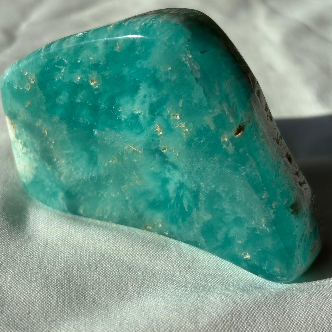 超高品質　スミソナイト　天然石　フリーフォーム　ブルーアラゴナイト
