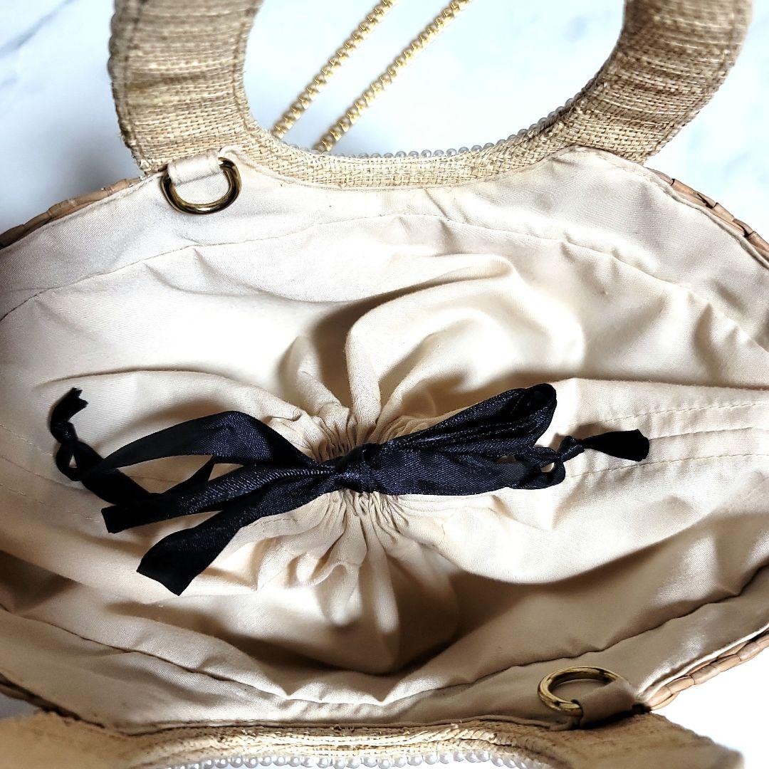 【完売品】ラブティックボンボン・かごバック・Sサイズ