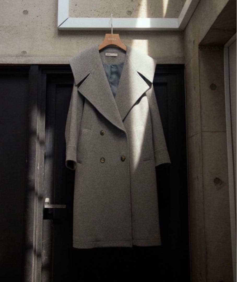 半額以下！BLACK BY MOUSSY big collar coat コート