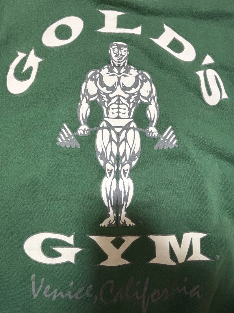 GOLD'S GYM グリーンスウェットトレーナー　古着　80s 90s