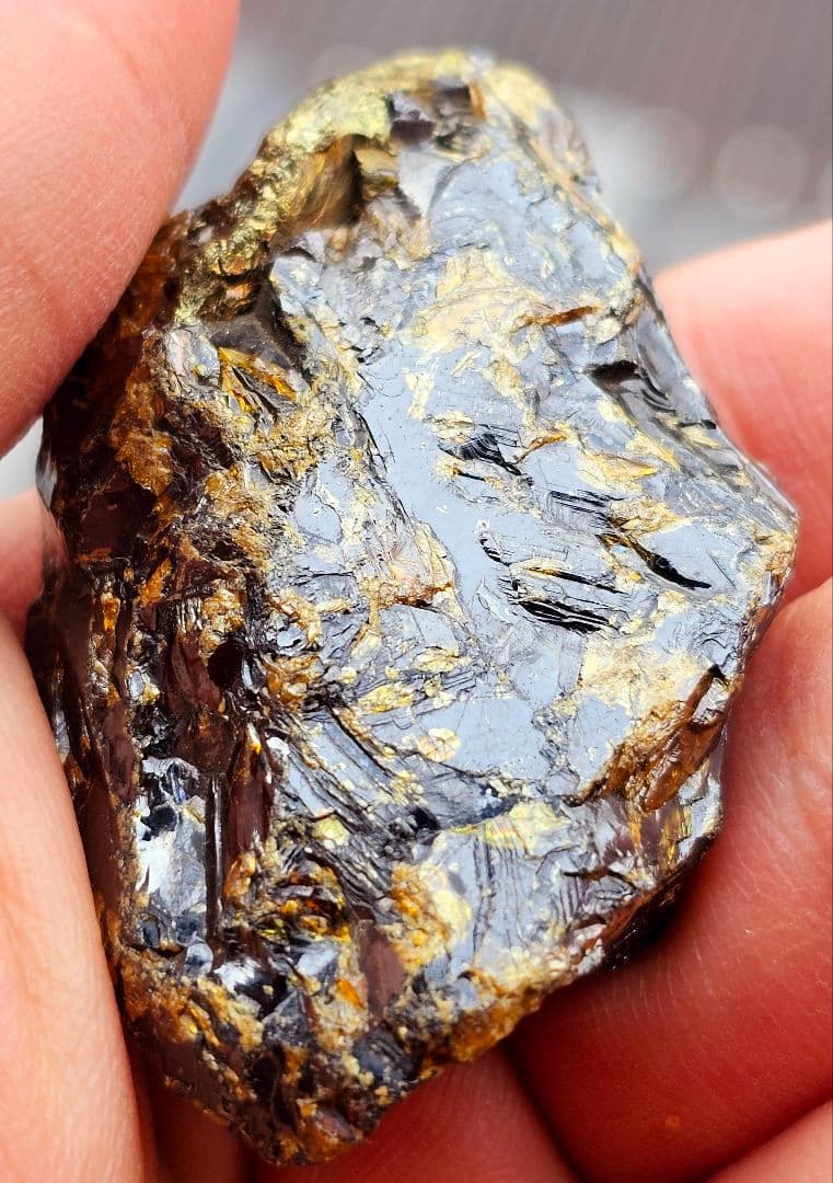 スペイン産 スファレライト 閃亜鉛鉱（せんあえんこう）原石 パイライト共生