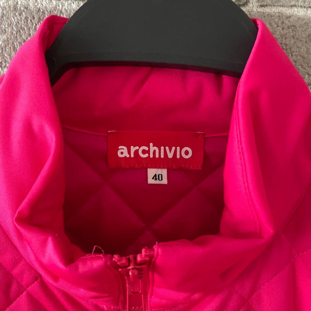 新品 アルチビオ ダイヤキルト 中綿 ブルゾン サイズ40 ピンク⭐︎