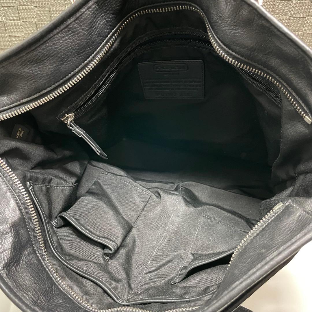 乙*信様 COACH ブラック ビジネスバッグ