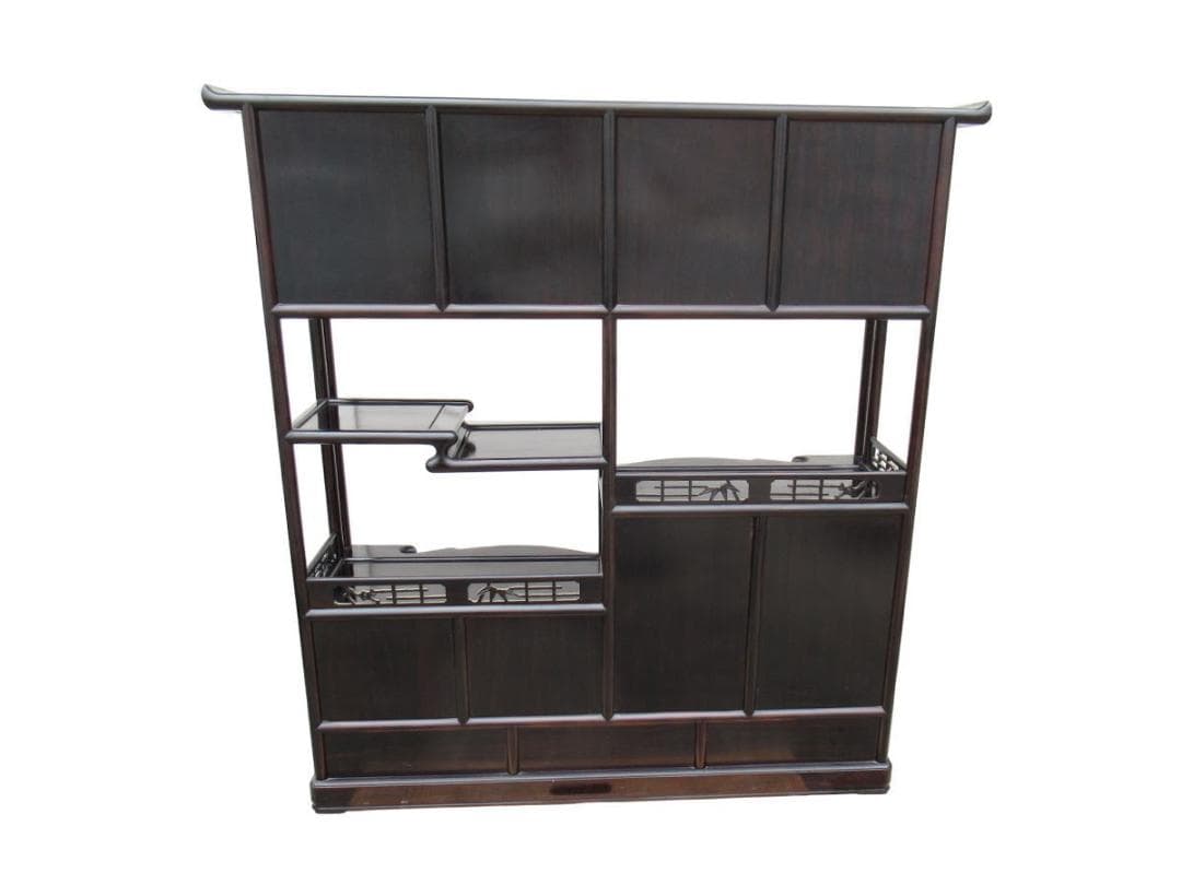 ■071201-055■飾り棚■茶棚■紫檀/黒檀■現状■