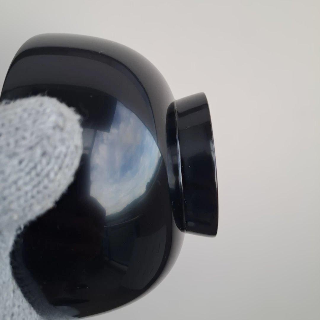 【輪島塗　布袋型\"汁椀×5客】布着本堅地　内朱　未使用品