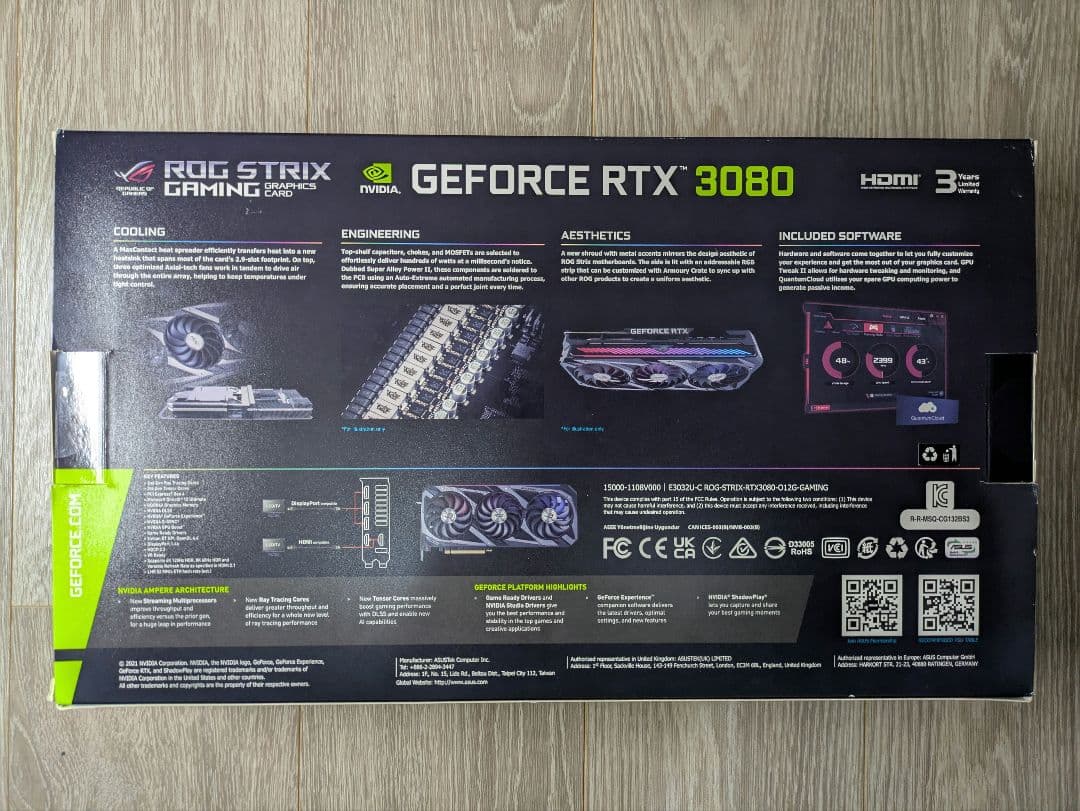 ASUS ROG Strix RTX 3080 12GB LHR版