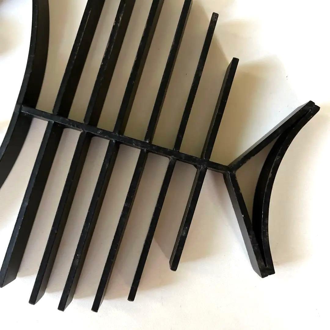 【希少】北欧風　トリベット　鉄製鍋敷き　魚モチーフFishborn trivet