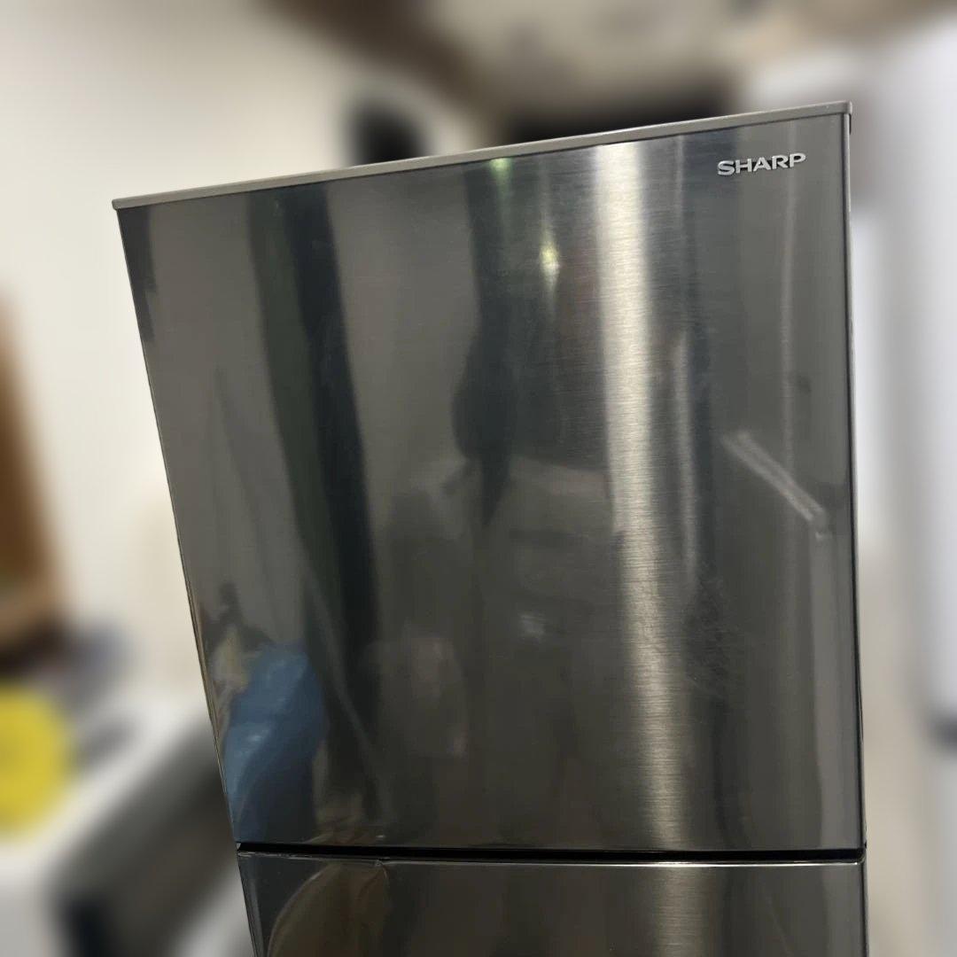 ⭐︎SHARP/プラズマクラスター/中型冷蔵庫/225L/ステンレス風デザイン