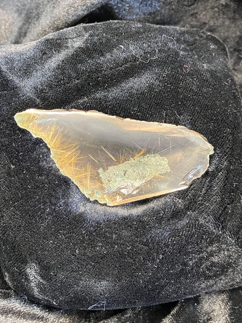 ルチルクォーツ インド ヒマチャル産 原石 天然石 パワーストーン 金運 最強