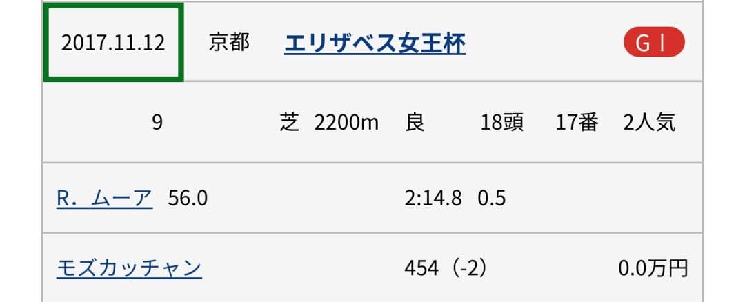 ルージュバック実使用ゼッケン