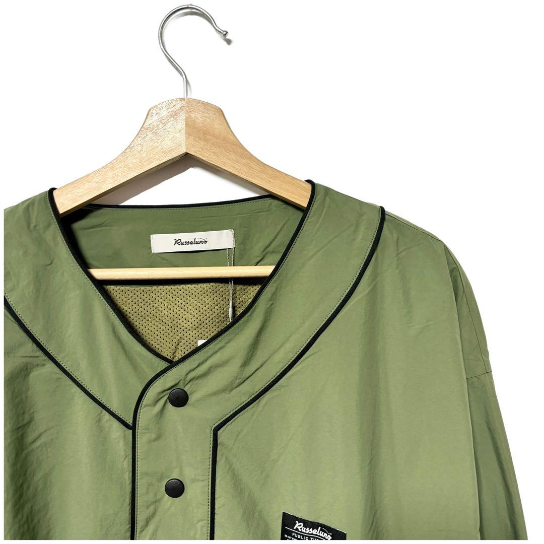 新品 ラッセルノ ゴルフ B.B Vネック プルオーバー カーキ M 4